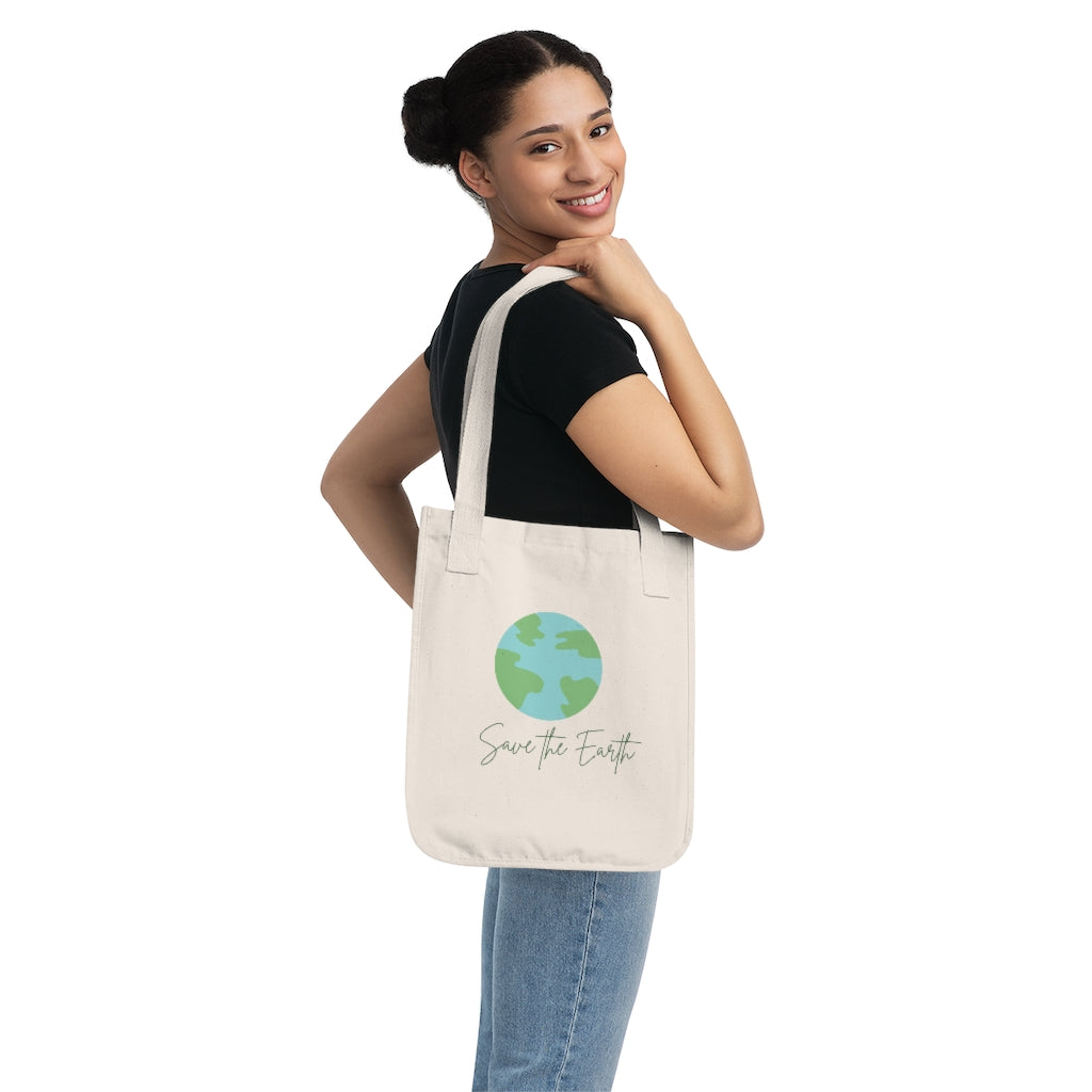 Earth Day 2022 Collection Organic Canvas Tote Bag