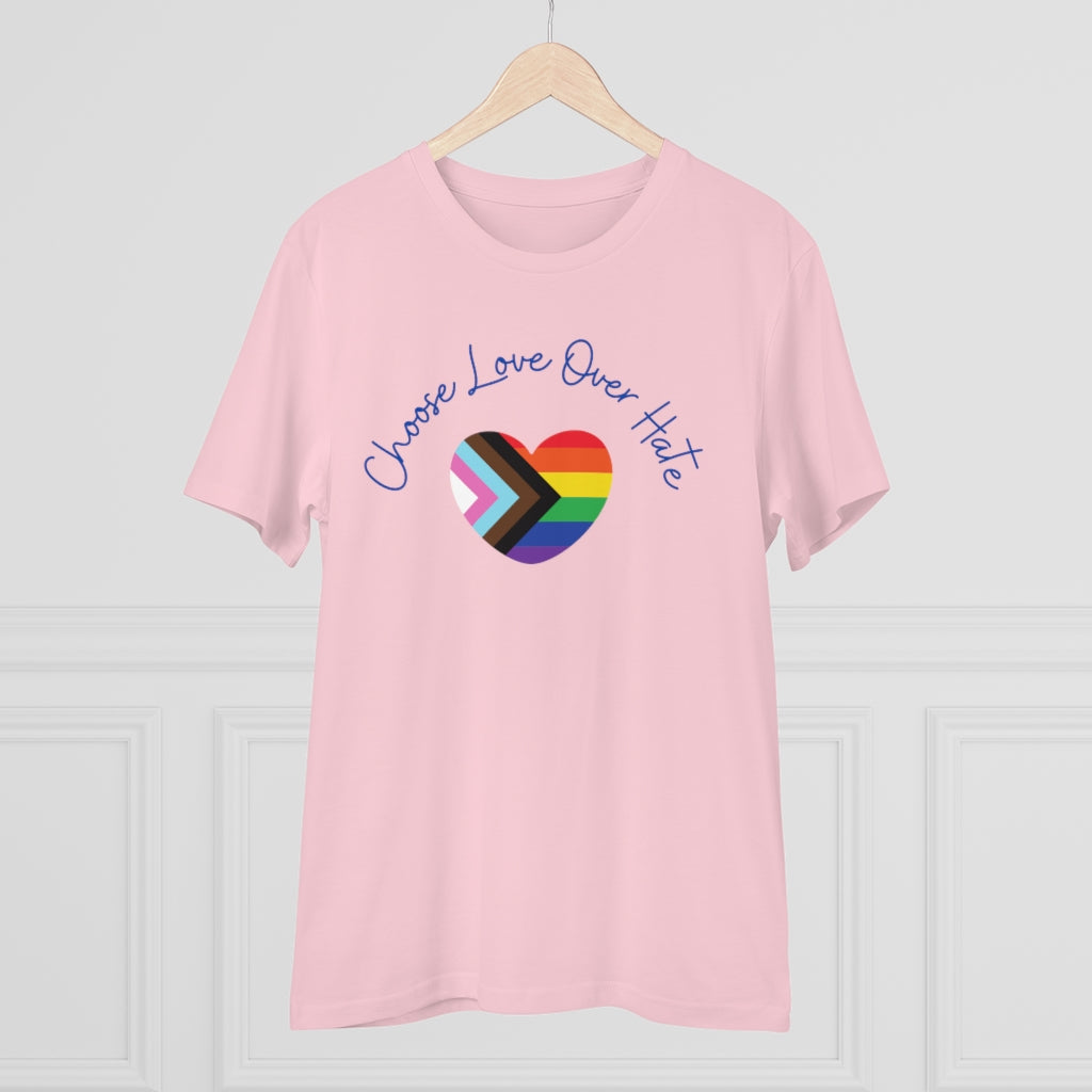 Choose Love Over Hate Collection Eco-Friendly Organic T-shirt - Unisex