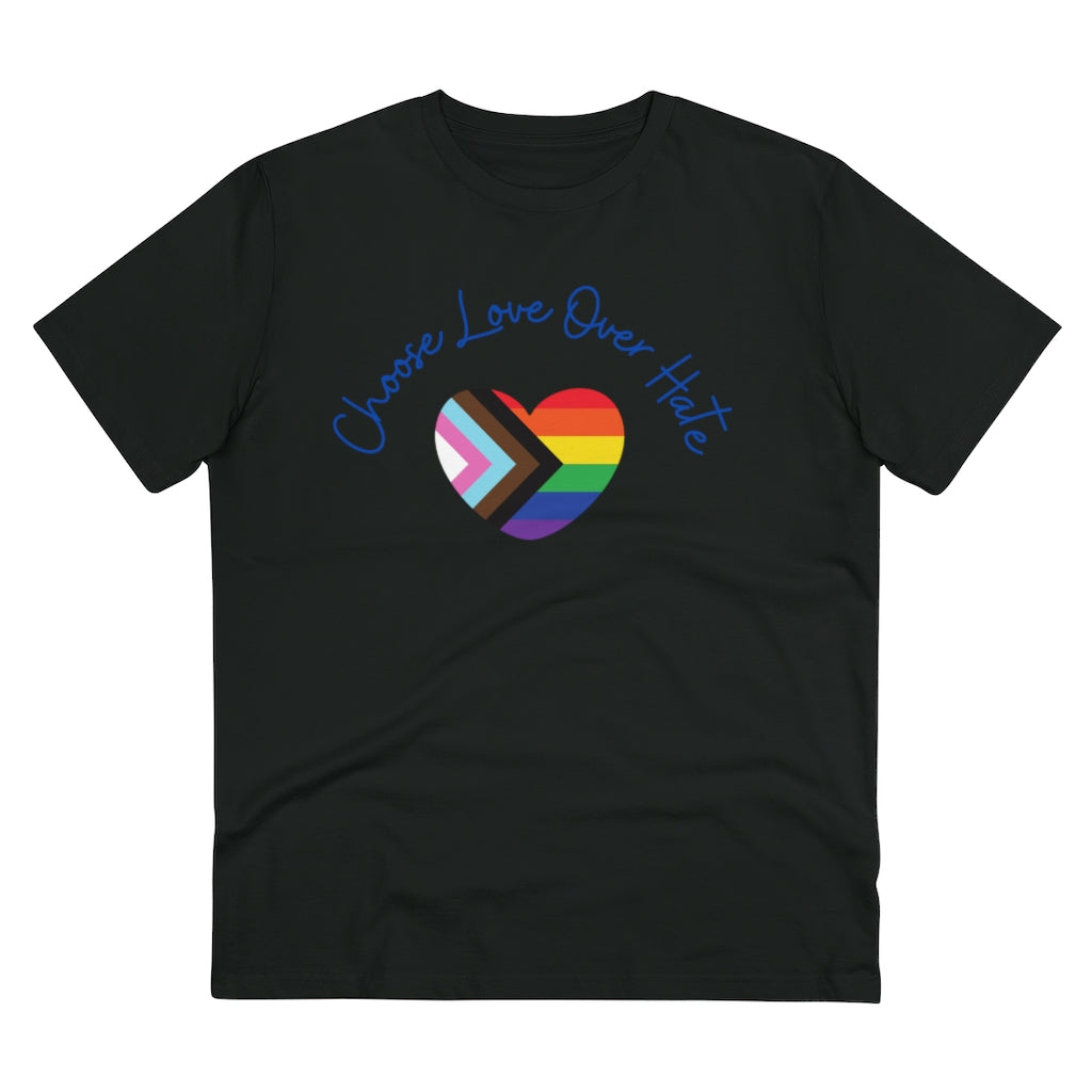 Choose Love Over Hate Collection Eco-Friendly Organic T-shirt - Unisex