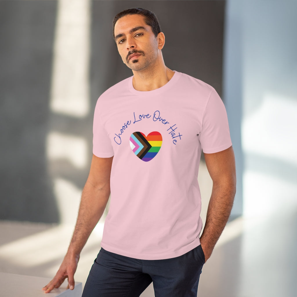 Choose Love Over Hate Collection Eco-Friendly Organic T-shirt - Unisex