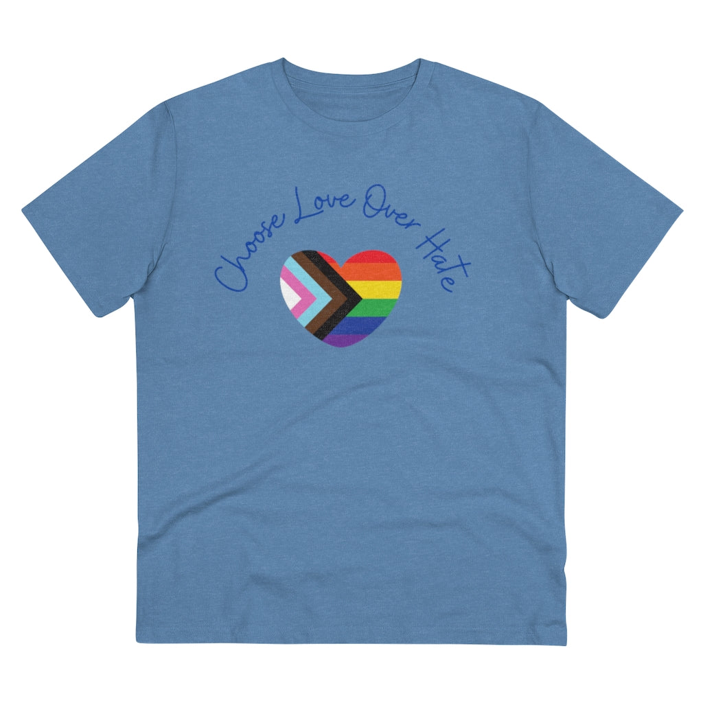 Choose Love Over Hate Collection Eco-Friendly Organic T-shirt - Unisex
