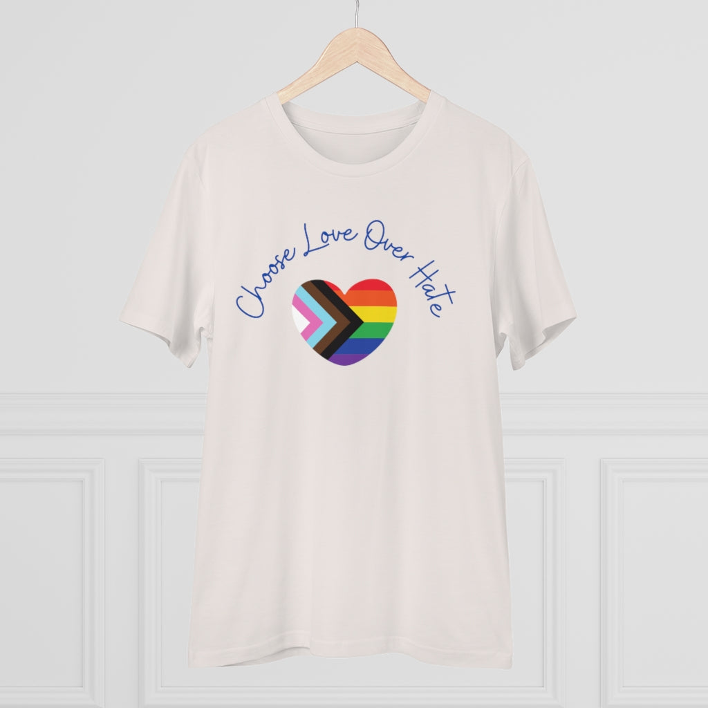 Choose Love Over Hate Collection Eco-Friendly Organic T-shirt - Unisex