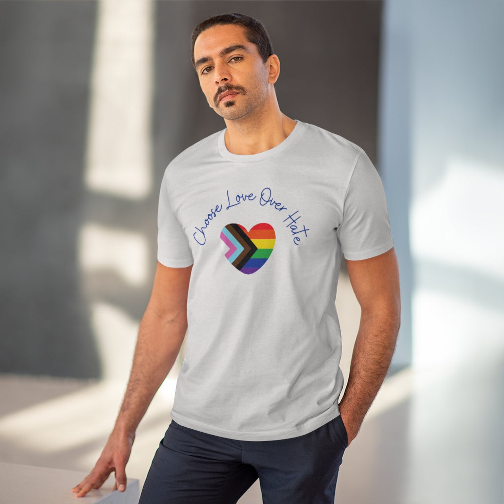 Choose Love Over Hate Collection Eco-Friendly Organic T-shirt - Unisex