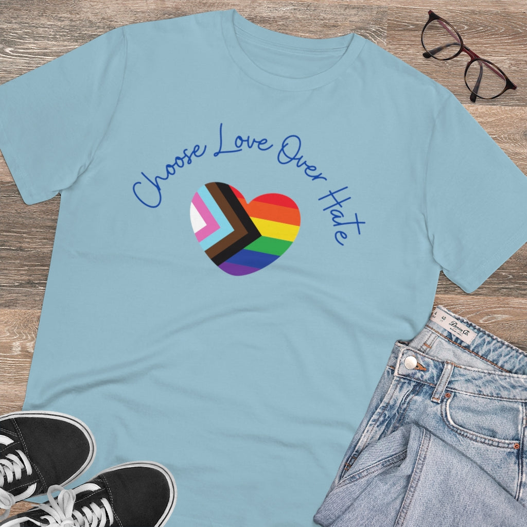 Choose Love Over Hate Collection Eco-Friendly Organic T-shirt - Unisex