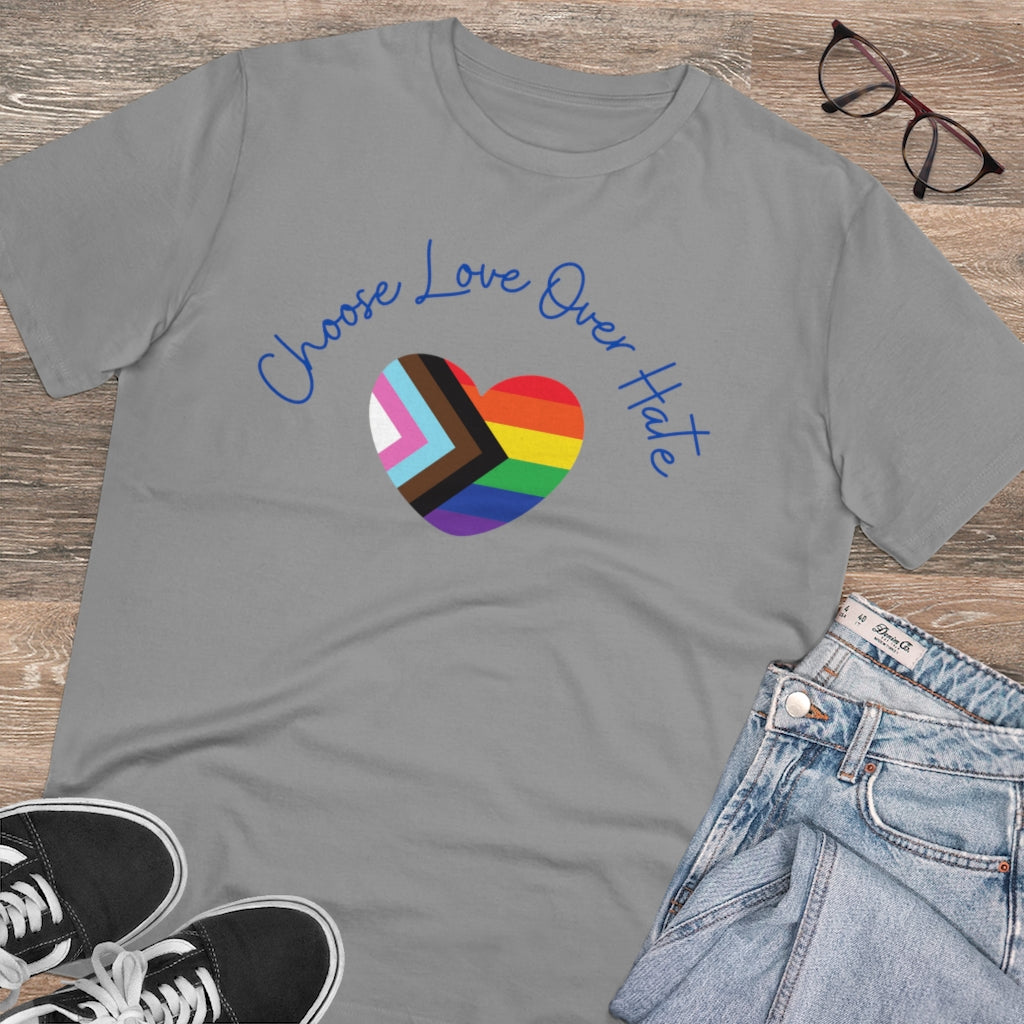 Choose Love Over Hate Collection Eco-Friendly Organic T-shirt - Unisex