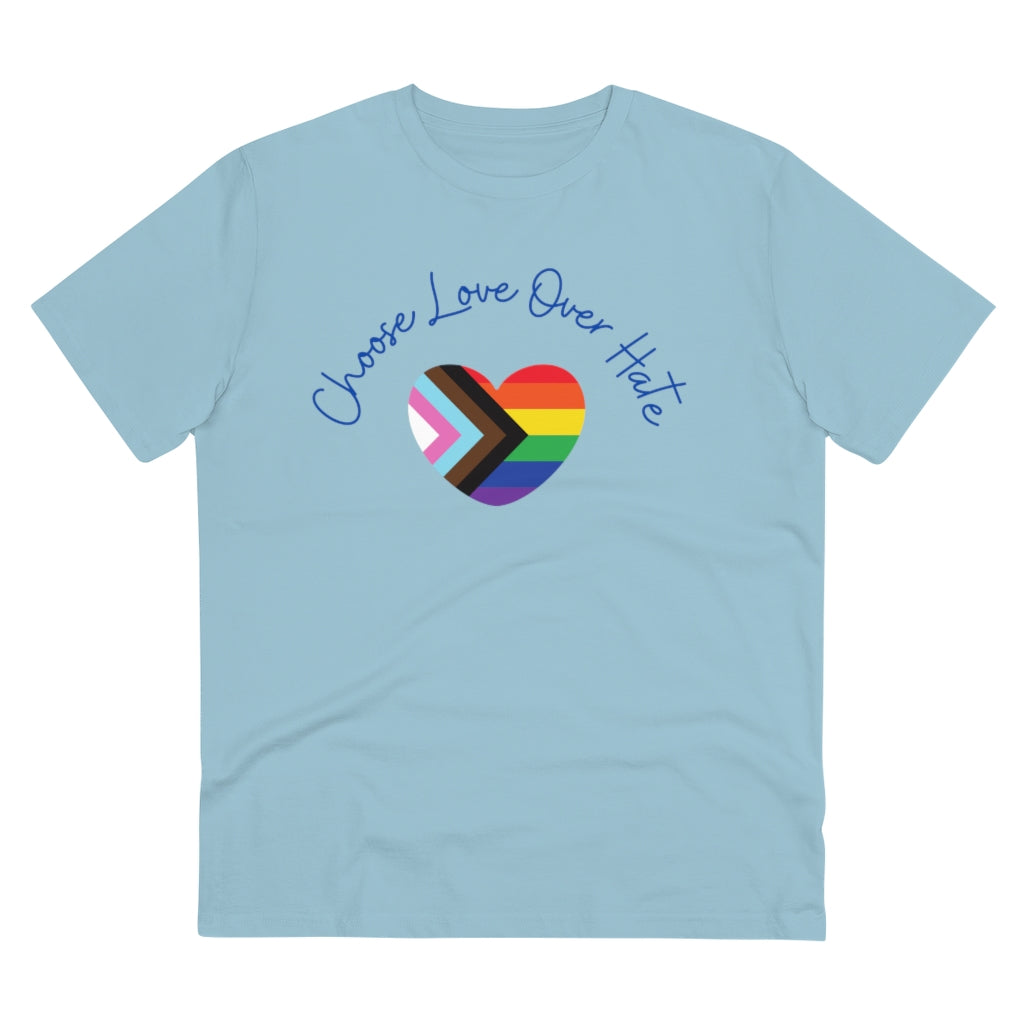 Choose Love Over Hate Collection Eco-Friendly Organic T-shirt - Unisex