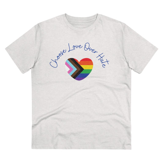 Choose Love Over Hate Collection Eco-Friendly Organic T-shirt - Unisex