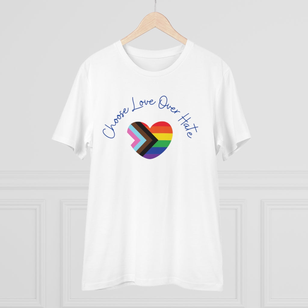 Choose Love Over Hate Collection Eco-Friendly Organic T-shirt - Unisex