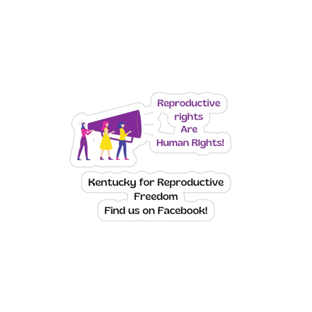 Kentucky for Reproductive Freedom Transparent Outdoor Stickers, Die-Cut, 1pcs