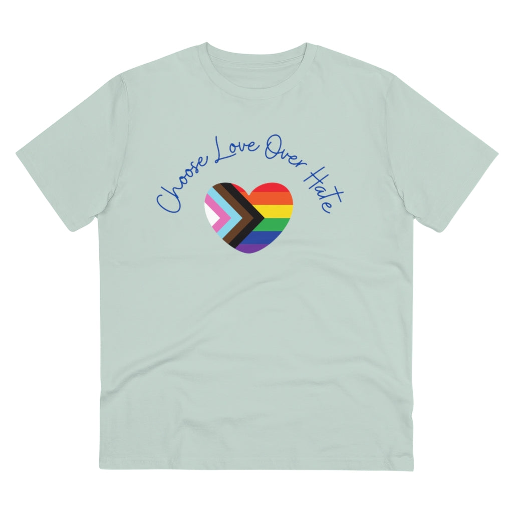 Choose Love Over Hate Collection Eco-Friendly Organic T-shirt - Unisex