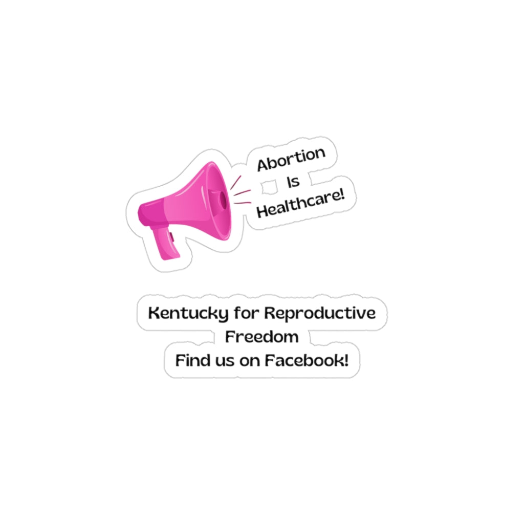 Kentucky for Reproductive Freedom Collection Transparent Outdoor Stickers, Die-Cut, 1pcs