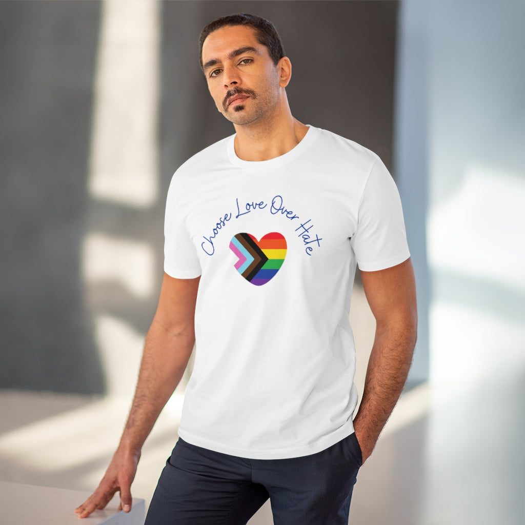 Choose Love Over Hate Collection Eco-Friendly Organic T-shirt - Unisex