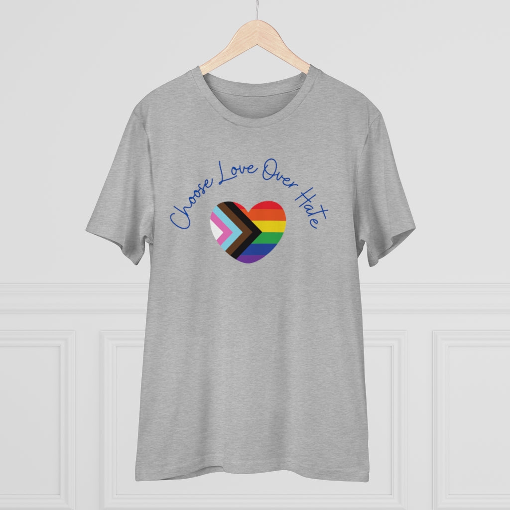 Choose Love Over Hate Collection Eco-Friendly Organic T-shirt - Unisex