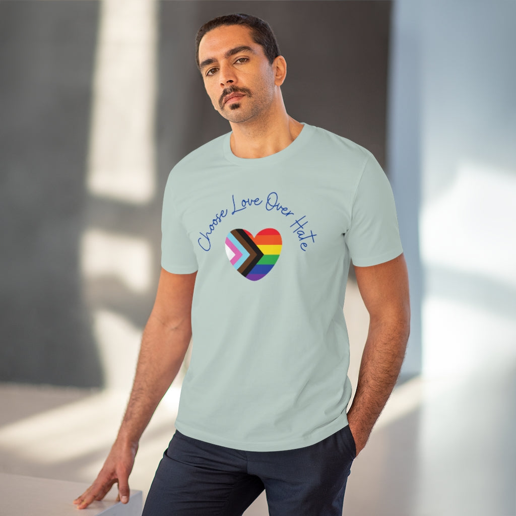 Choose Love Over Hate Collection Eco-Friendly Organic T-shirt - Unisex