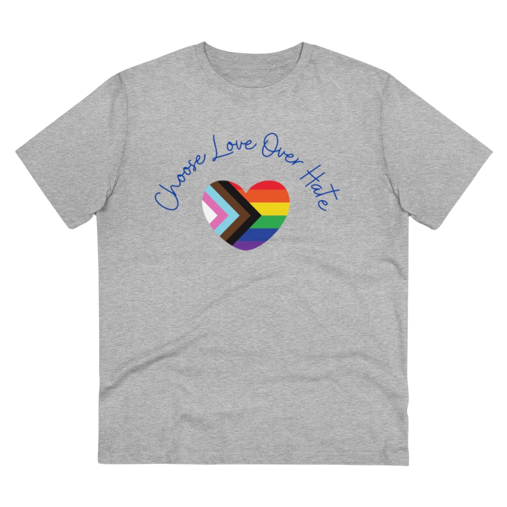 Choose Love Over Hate Collection Eco-Friendly Organic T-shirt - Unisex