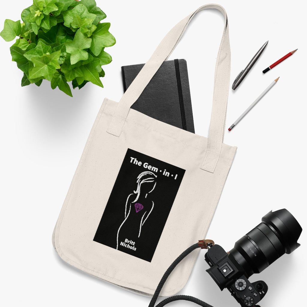 The Gem in I (Book Cover) Organic Canvas Tote Bag