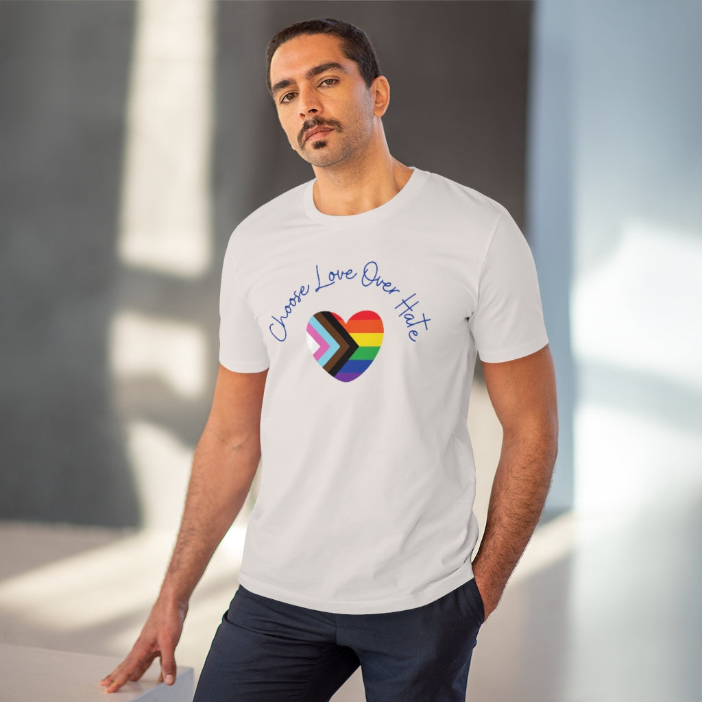 Choose Love Over Hate Collection Eco-Friendly Organic T-shirt - Unisex