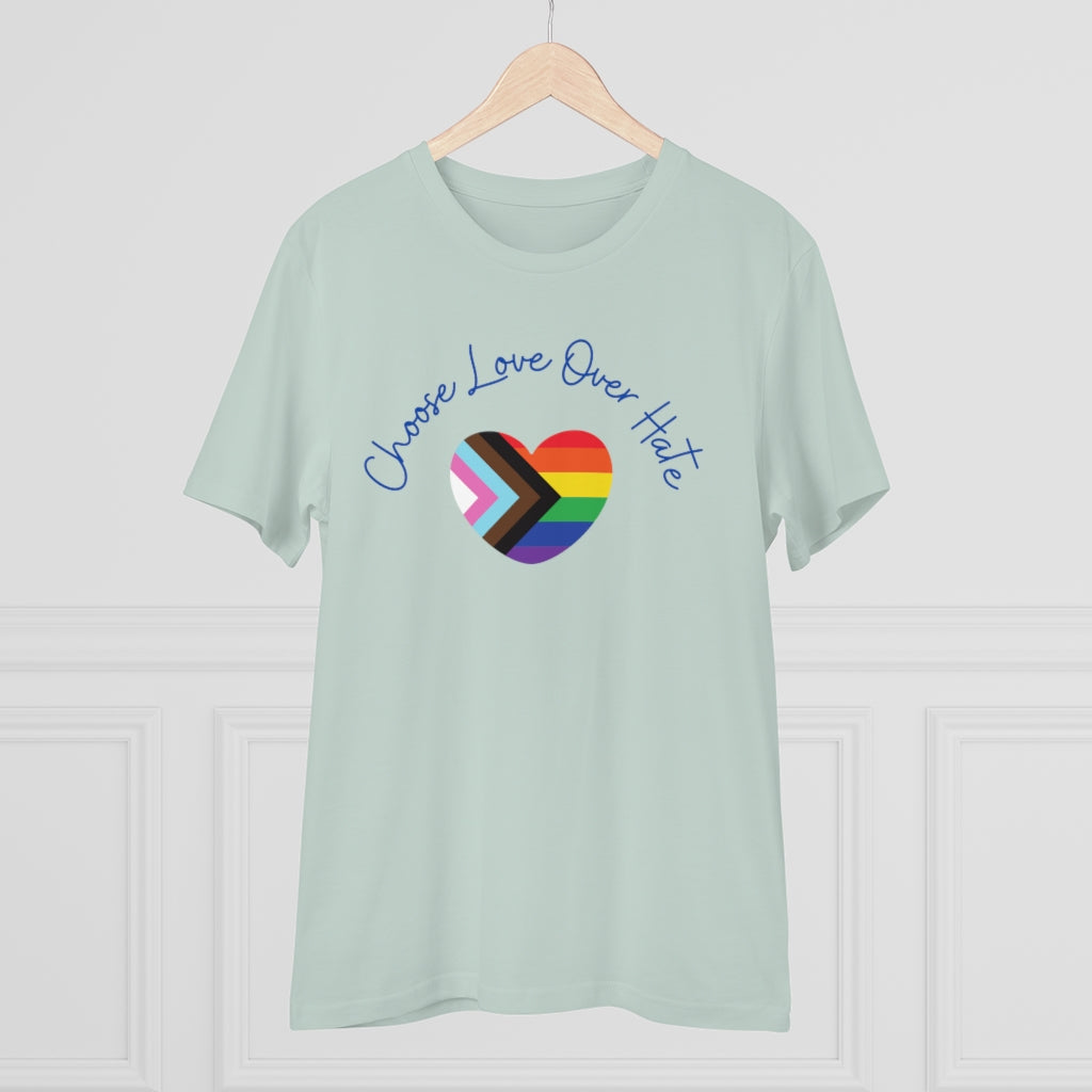 Choose Love Over Hate Collection Eco-Friendly Organic T-shirt - Unisex