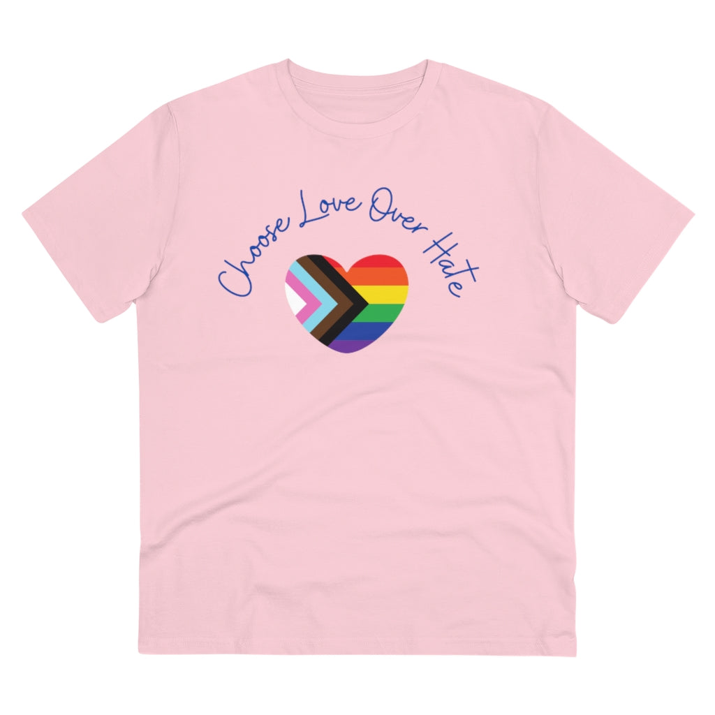 Choose Love Over Hate Collection Eco-Friendly Organic T-shirt - Unisex