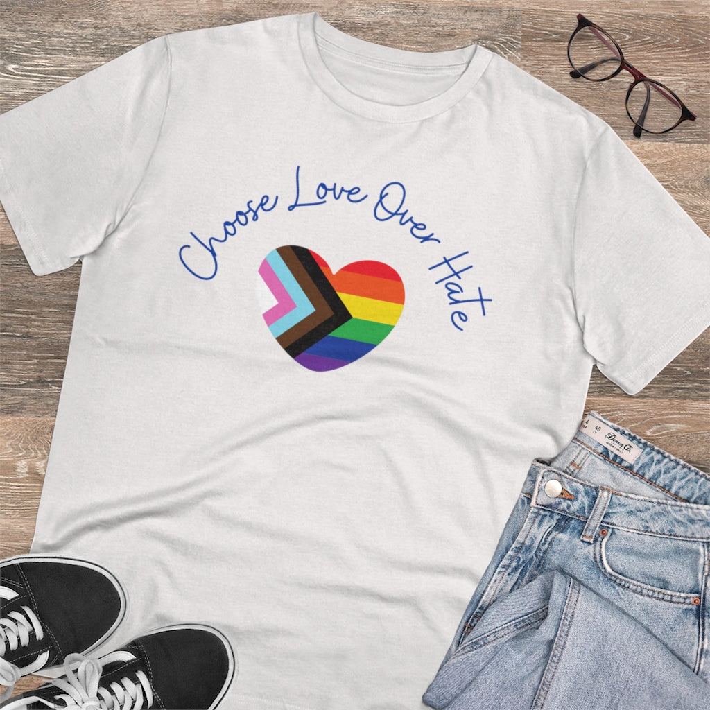 Choose Love Over Hate Collection Eco-Friendly Organic T-shirt - Unisex