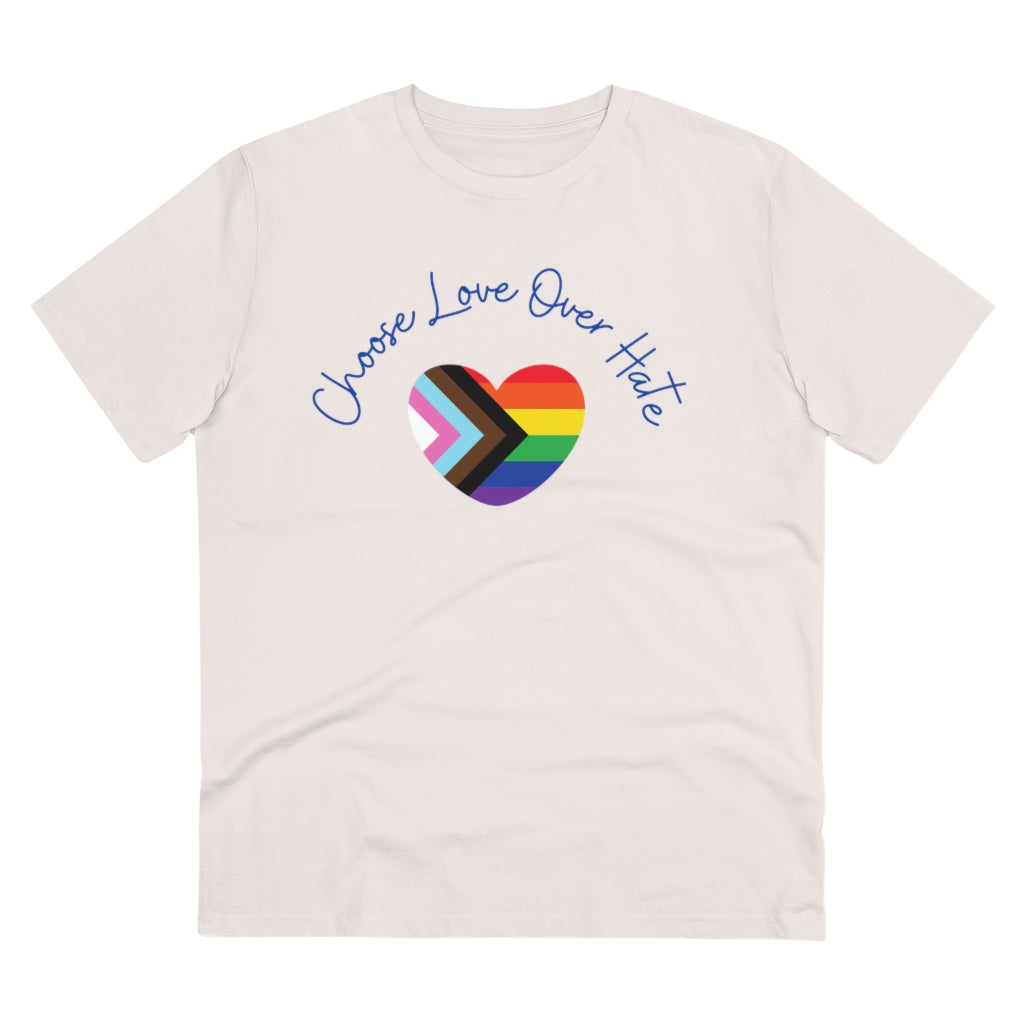 Choose Love Over Hate Collection Eco-Friendly Organic T-shirt - Unisex