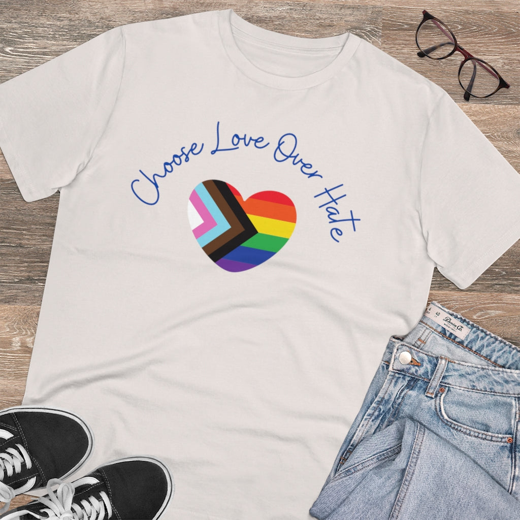 Choose Love Over Hate Collection Eco-Friendly Organic T-shirt - Unisex