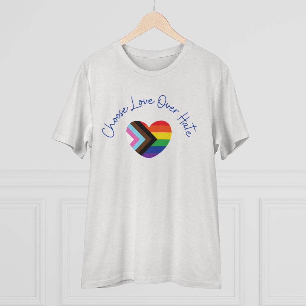 Choose Love Over Hate Collection Eco-Friendly Organic T-shirt - Unisex
