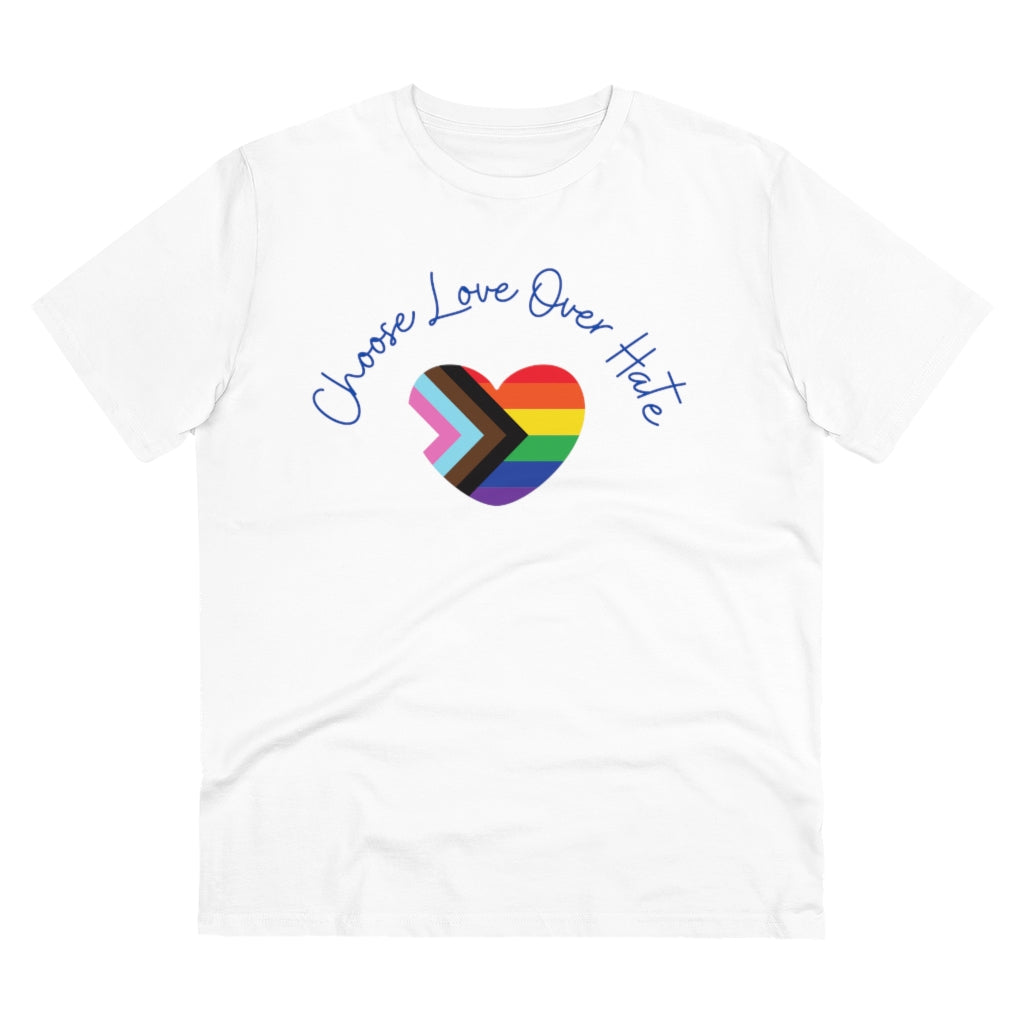 Choose Love Over Hate Collection Eco-Friendly Organic T-shirt - Unisex