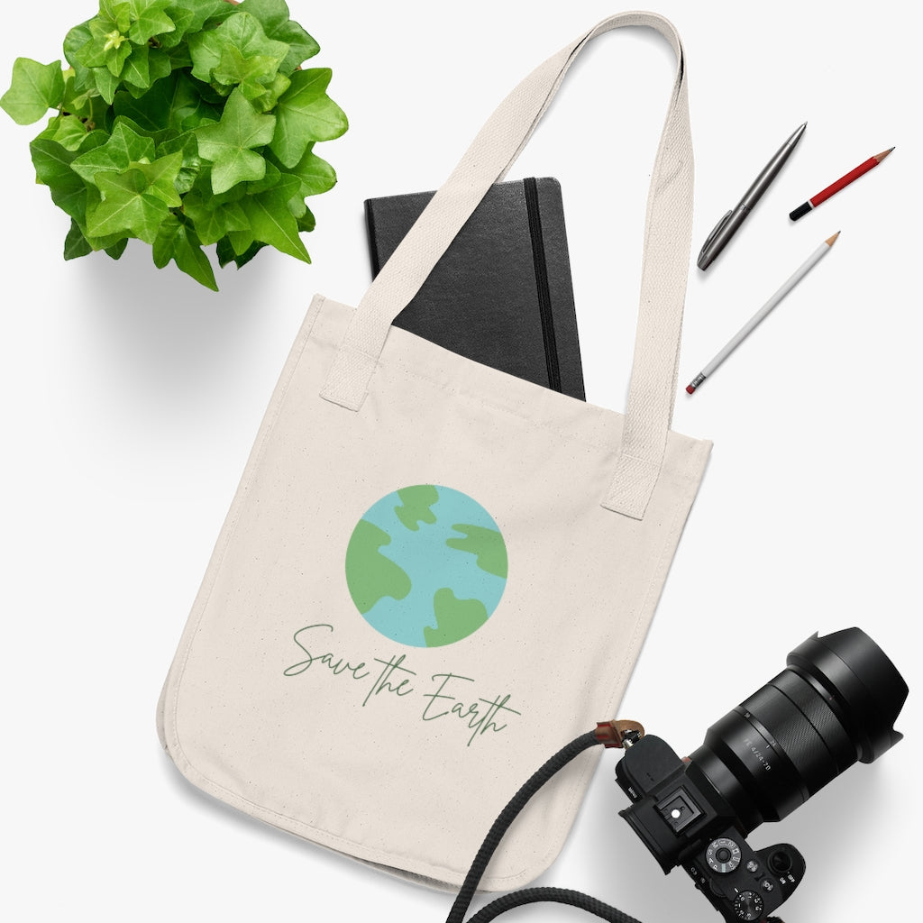 Earth Day 2022 Collection Organic Canvas Tote Bag